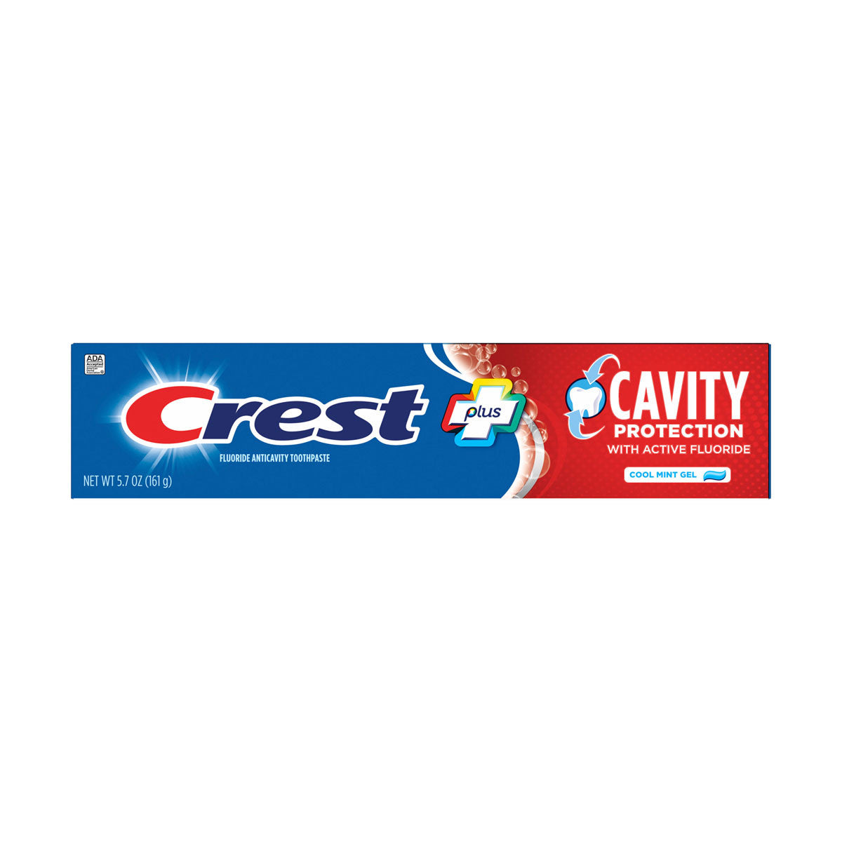 Crest Plus Cavity Protection Toothpaste Gel, Cool Mint, 5.7 oz