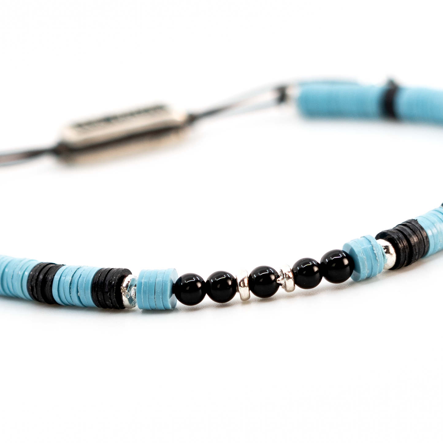 Turquoise Stone Disc Bracelet