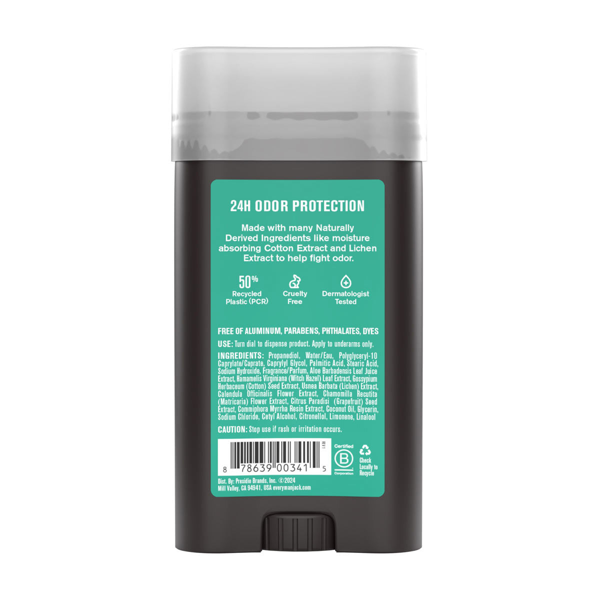 Every Man Jack Sea Salt + Citrus Aluminum-Free Deodorant, 3 oz