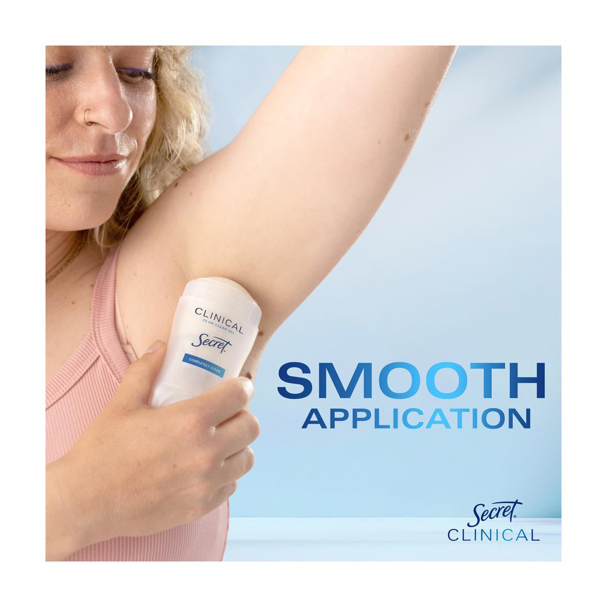Secret Clinical Strength Clear Gel Antiperspirant and Deodorant for Women, Completely Clean, 1.6 oz