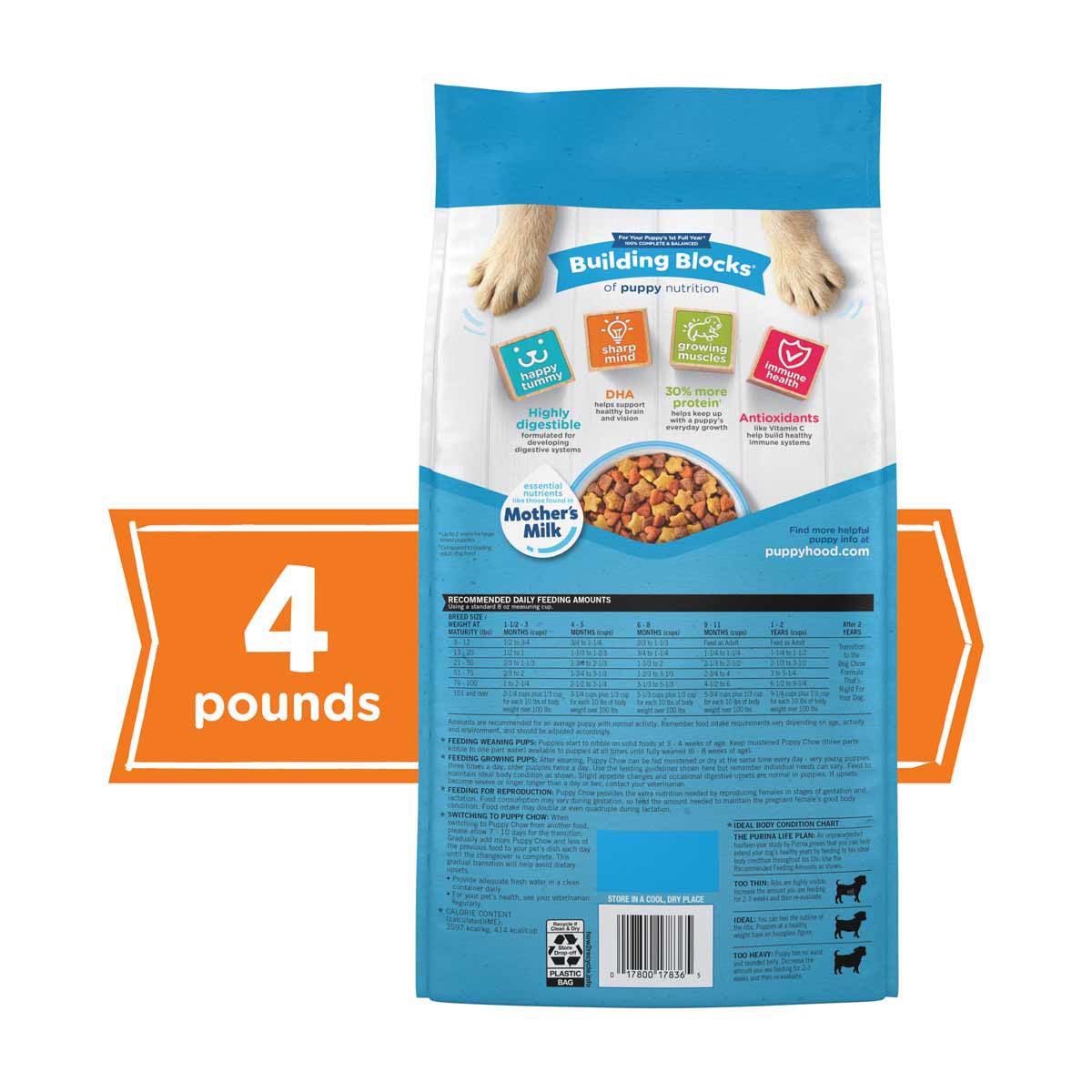 Puppy Chow Complete With Real Chicken Dry Puppy Food, 4 lbs