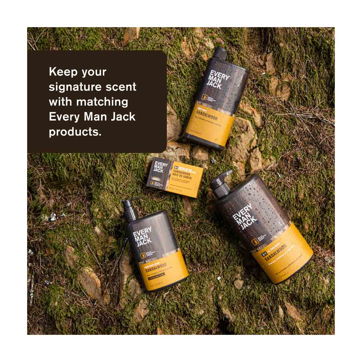 Every Man Jack Sandalwood Hydrating Body Wash, 13.5 oz