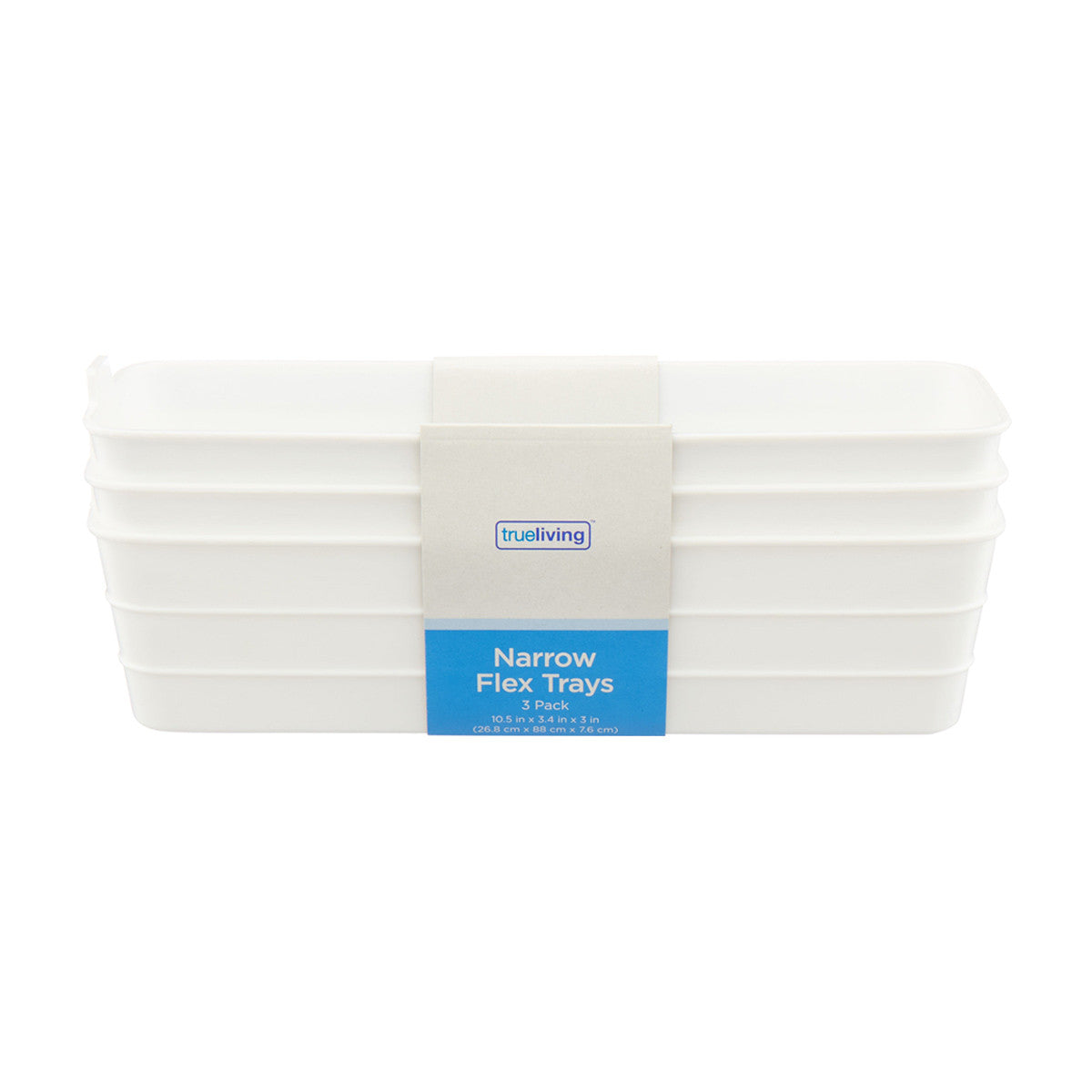 Trueliving Narrow Trays, 3 Pack