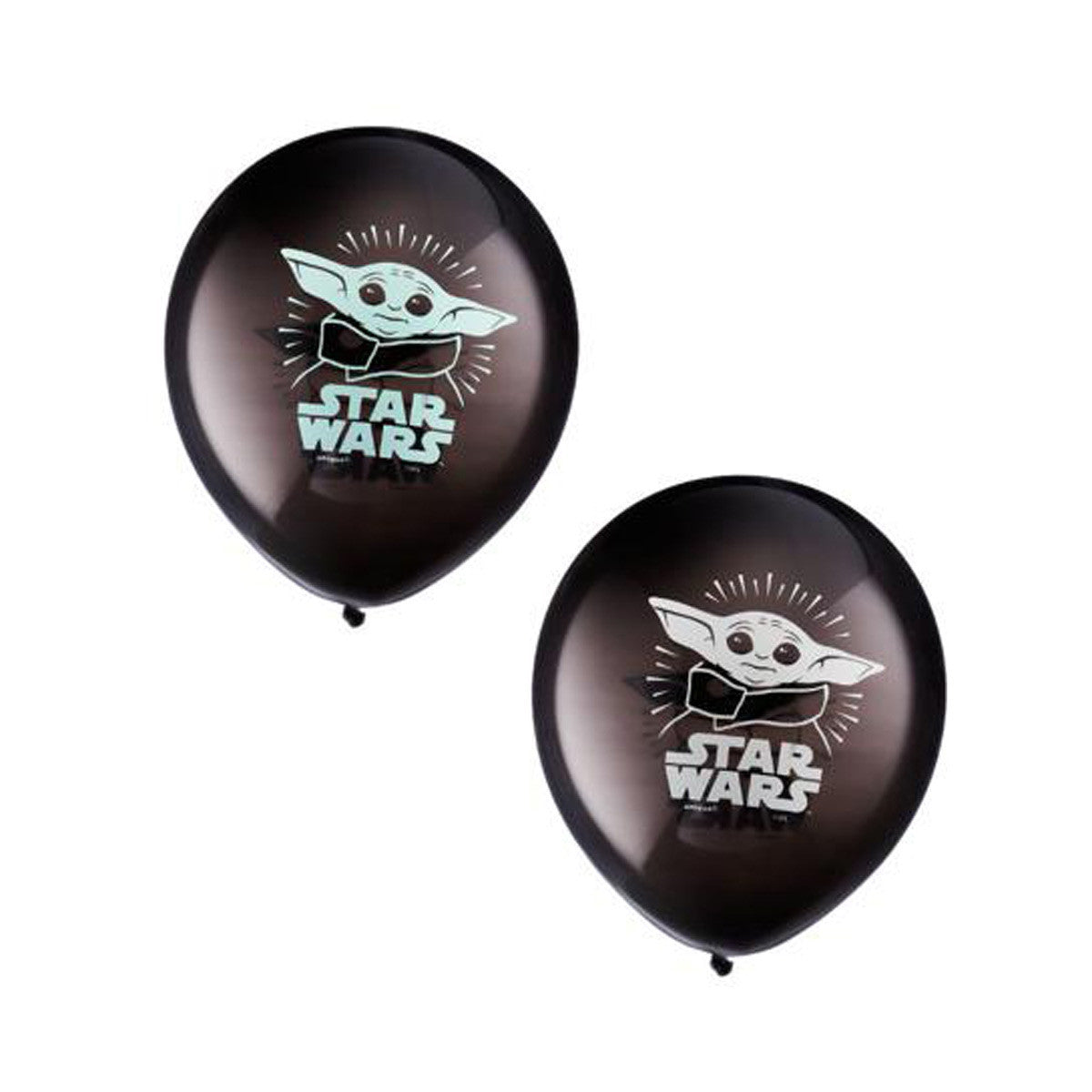 Unique 12" Latex Star Wars The Mandalorian The Child Baby Yoda Balloons, 8 ct
