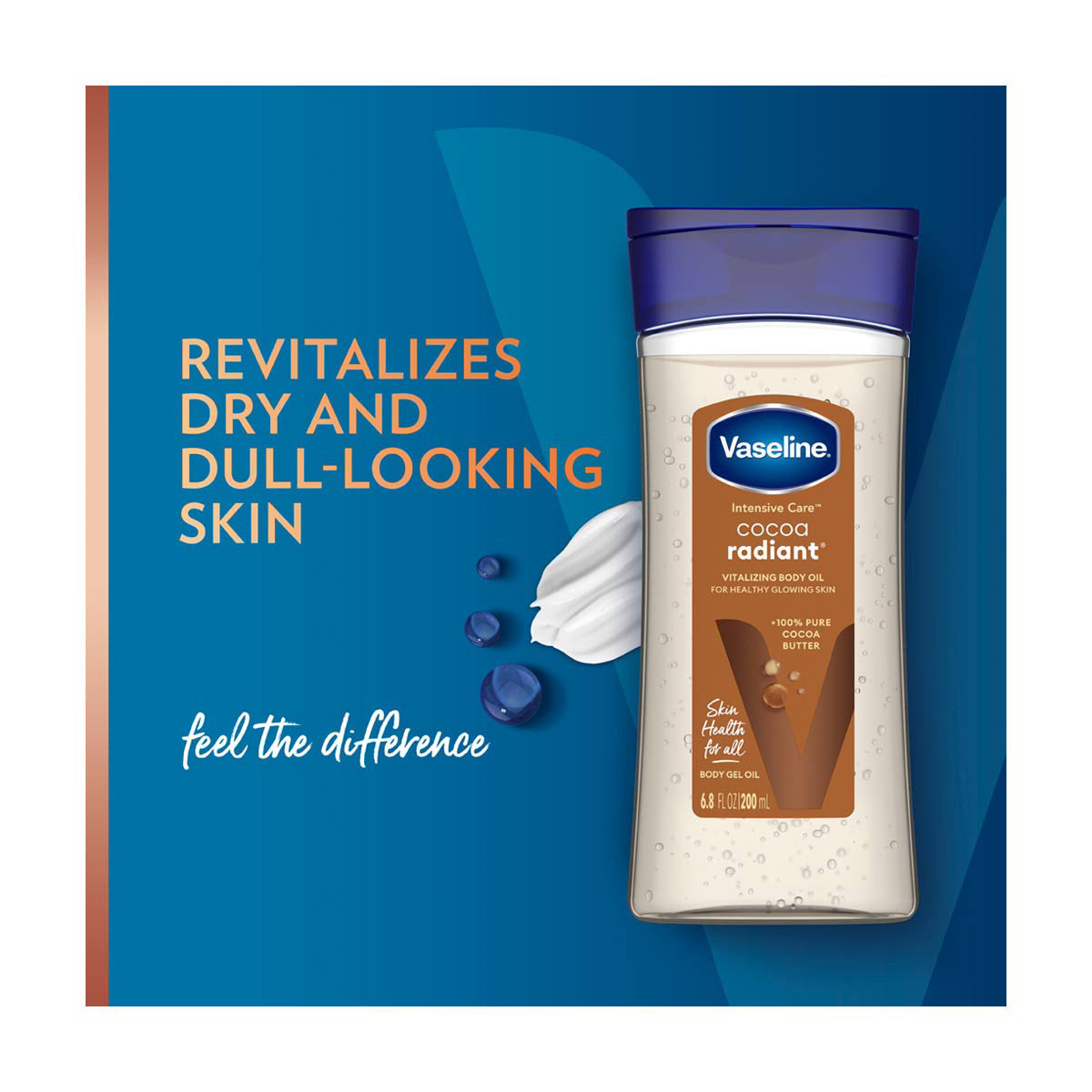 Vaseline Intensive Care Cocoa Radiant Body Oil, 6.8 fl oz