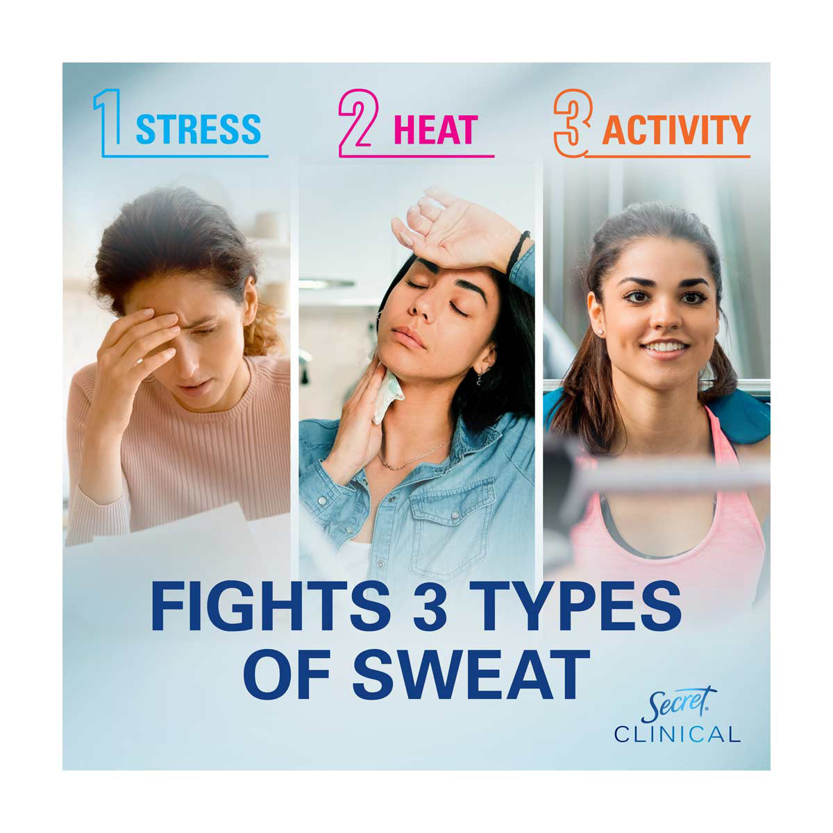 Secret Clinical Strength Clear Gel Antiperspirant and Deodorant for Women, Completely Clean, 1.6 oz