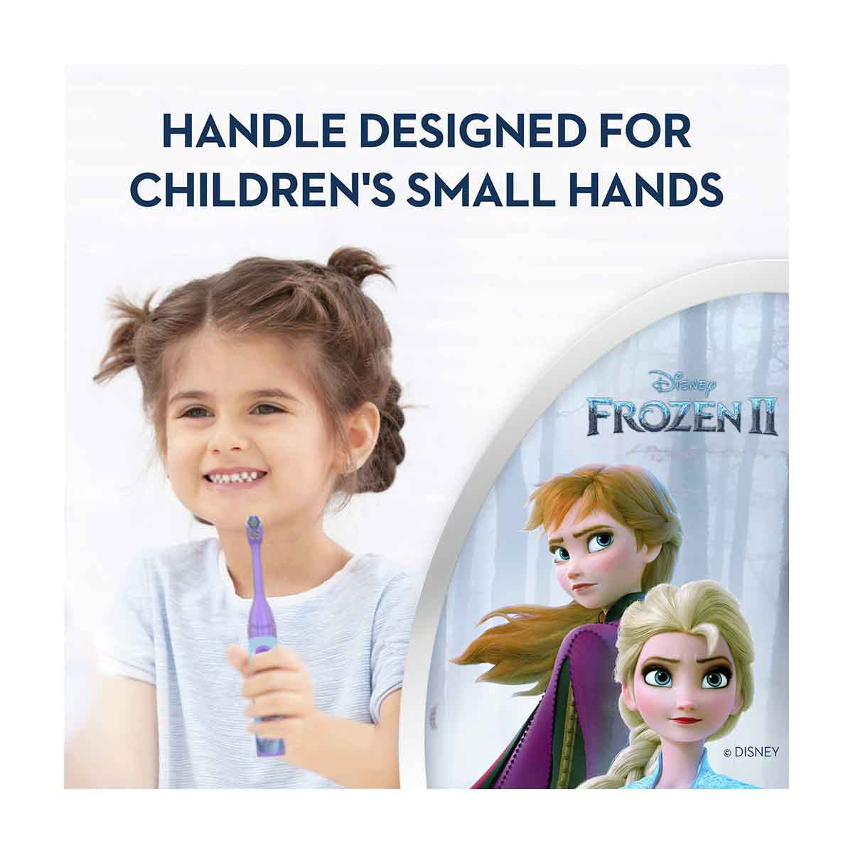 Oral-B Kid's Battery Toothbrush featuring Disney's Frozen, Soft Bristles, for Kids 3+