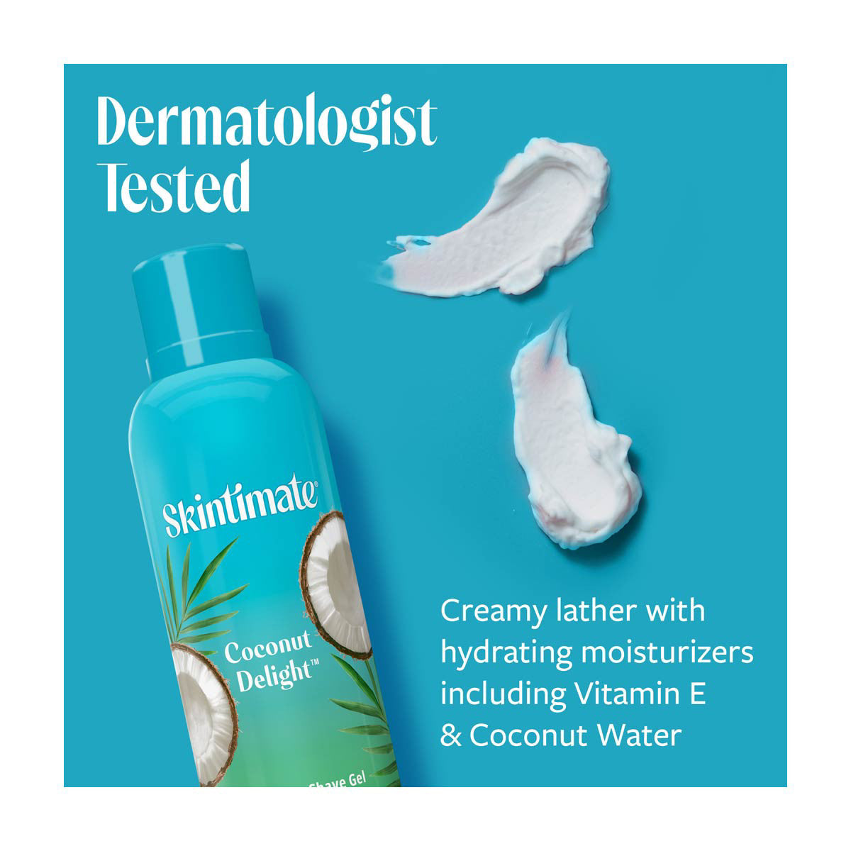 Skintimate Coconut Delight Moisturizing Women's Shave Gel, 7 oz