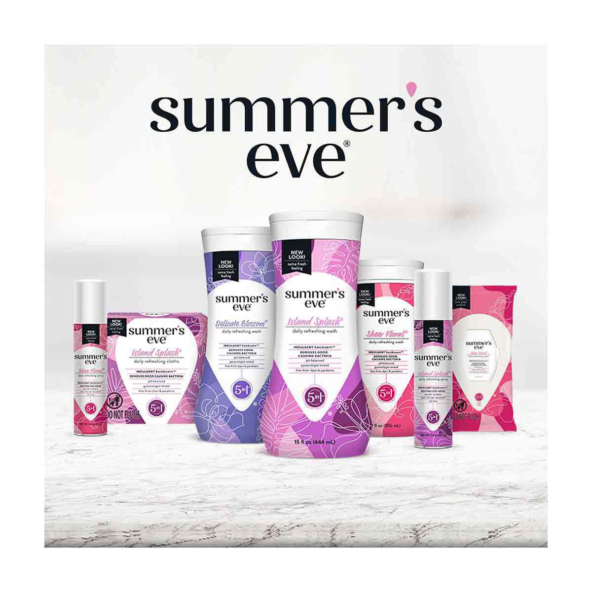 Summer's Eve Island Splash Daily Refreshing Cloths, pH-Balanced, 16 ct
