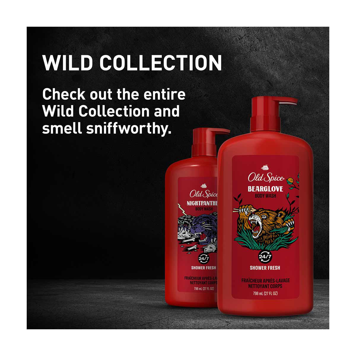 Old Spice Bearglove Body Wash, Shower Fresh, 27 fl oz