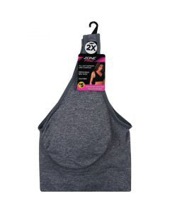 Zone Pro Padded Bra Gray Comfy 2X