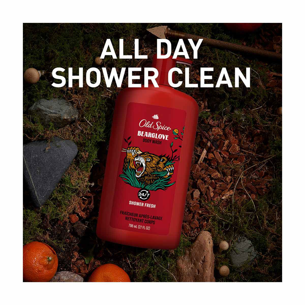 Old Spice Bearglove Body Wash, Shower Fresh, 27 fl oz