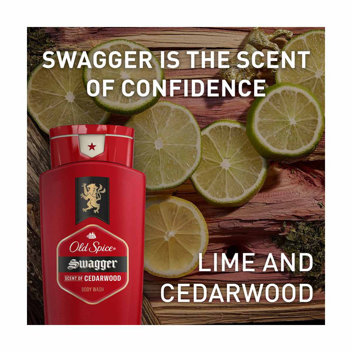 Old Spice Men's Body Wash, Swagger Scent of Confidence, 473 ml (16 fl oz)