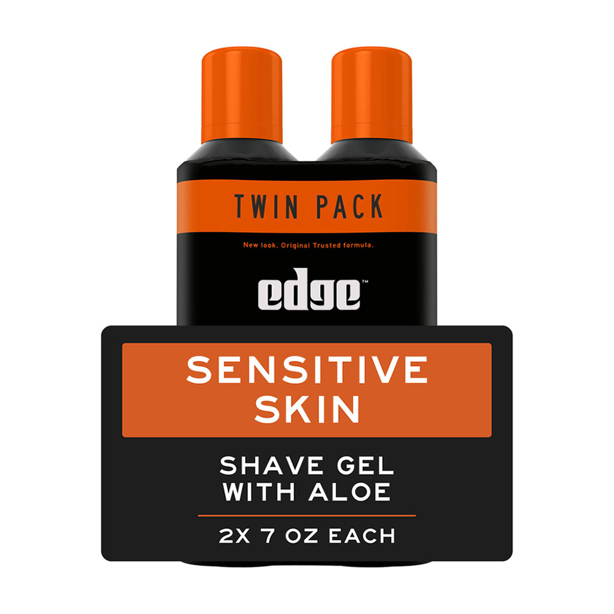 Edge Sensitive Skin Shave Gel with Aloe Twin Pack, 7 oz, 2 ct