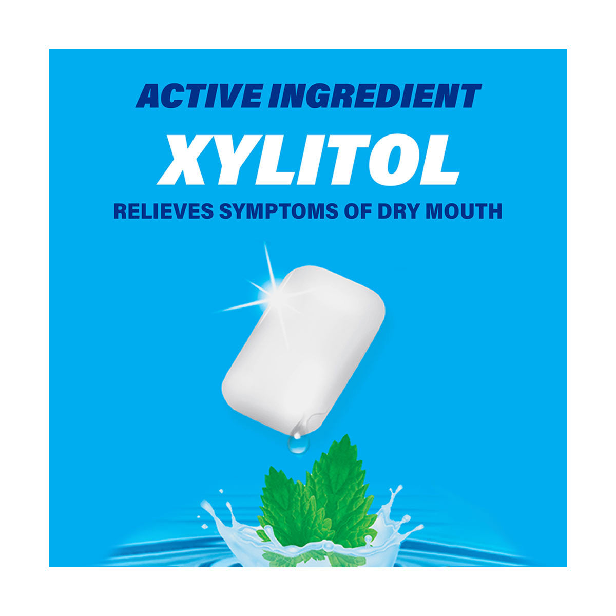 ACT Dry Mouth Moisturizing Gum With Xylitol, Soothing Mint, 20 ct.