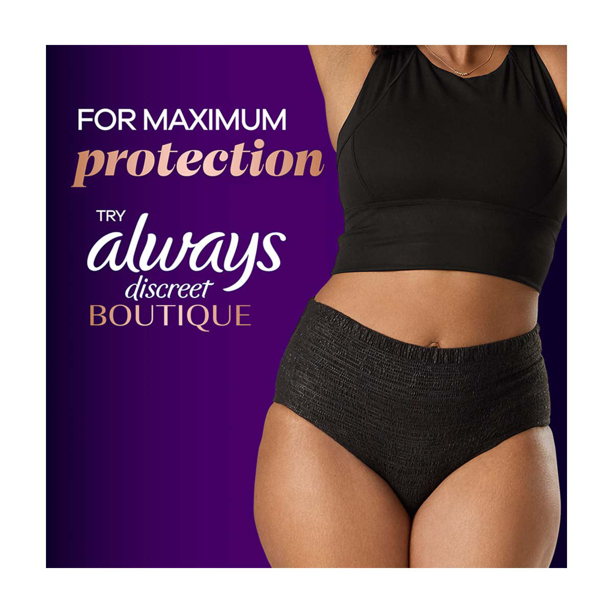 Always Discreet Adult Incontinence Pads for Women, Moderate Absorbency, Regular Length, Postpartum Pads, 66 CT
