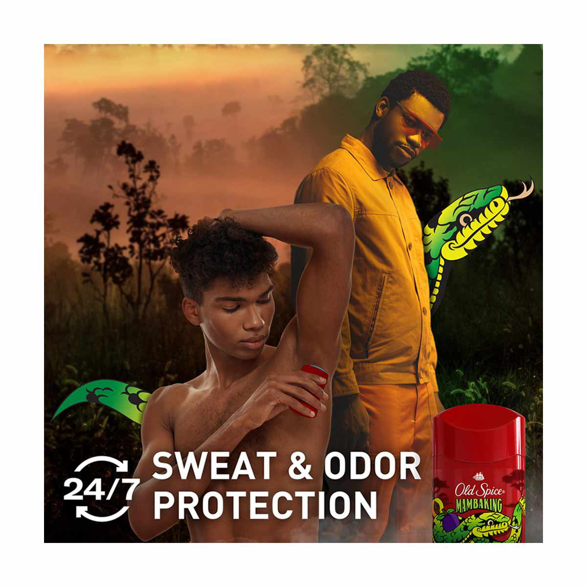 Old Spice Antiperspirant and Deodorant for Men, 24/7 Freshness, Mambaking: Rich Plum Scent, 2.6 oz
