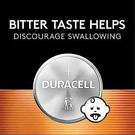 2025 Lithium Coin Battery: Bitter Coating Discourages Swallowing, 1 Pack