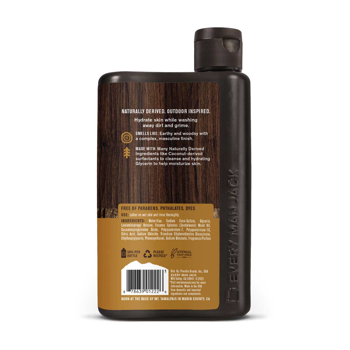 Every Man Jack Sandalwood Hydrating Body Wash, 13.5 oz