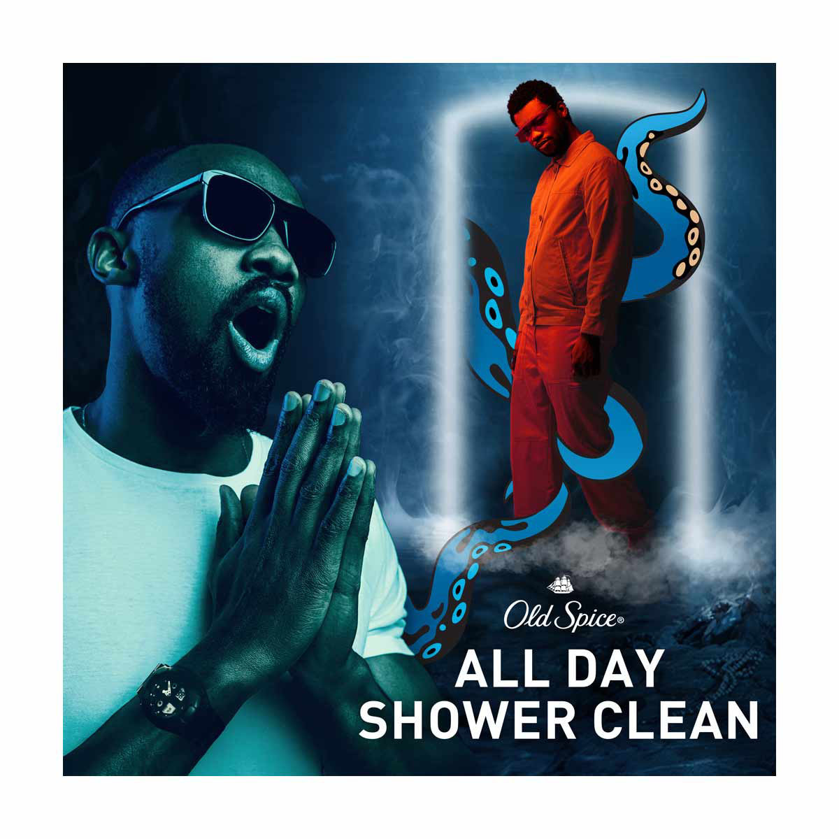 Old Spice Cleansing Body Wash for Men, 24/7 Shower Clean, Krakengard, Deep Ocean Scent, 16 oz