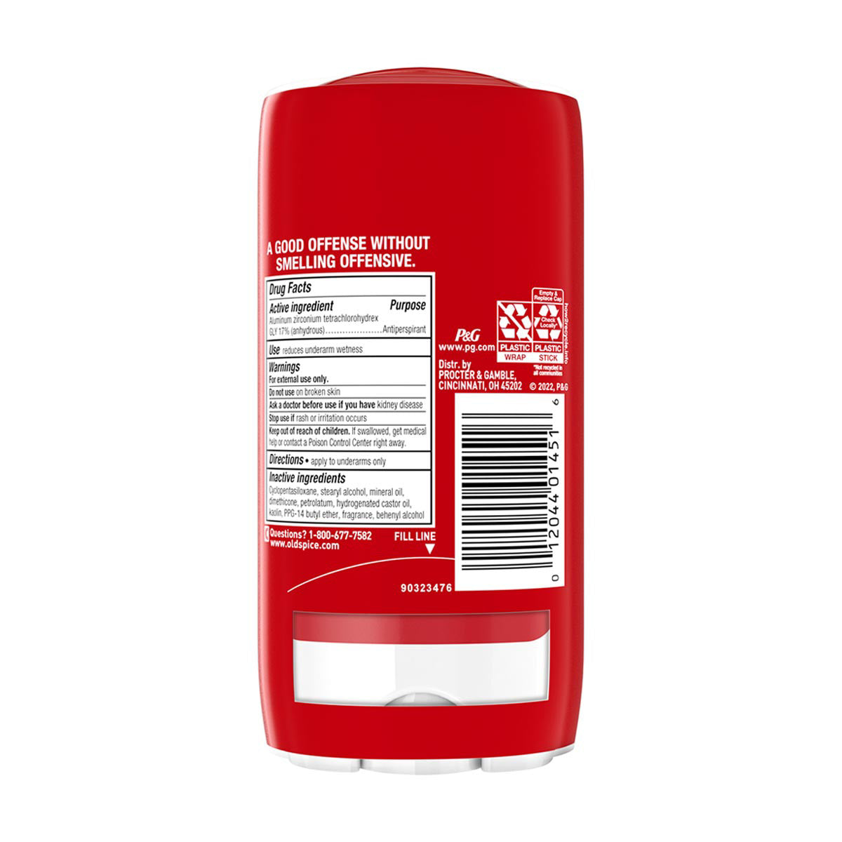 Old Spice High Endurance Anti-Perspirant Deodorant for Men, Pure Sport Scent, 3.0 oz Twin Pack