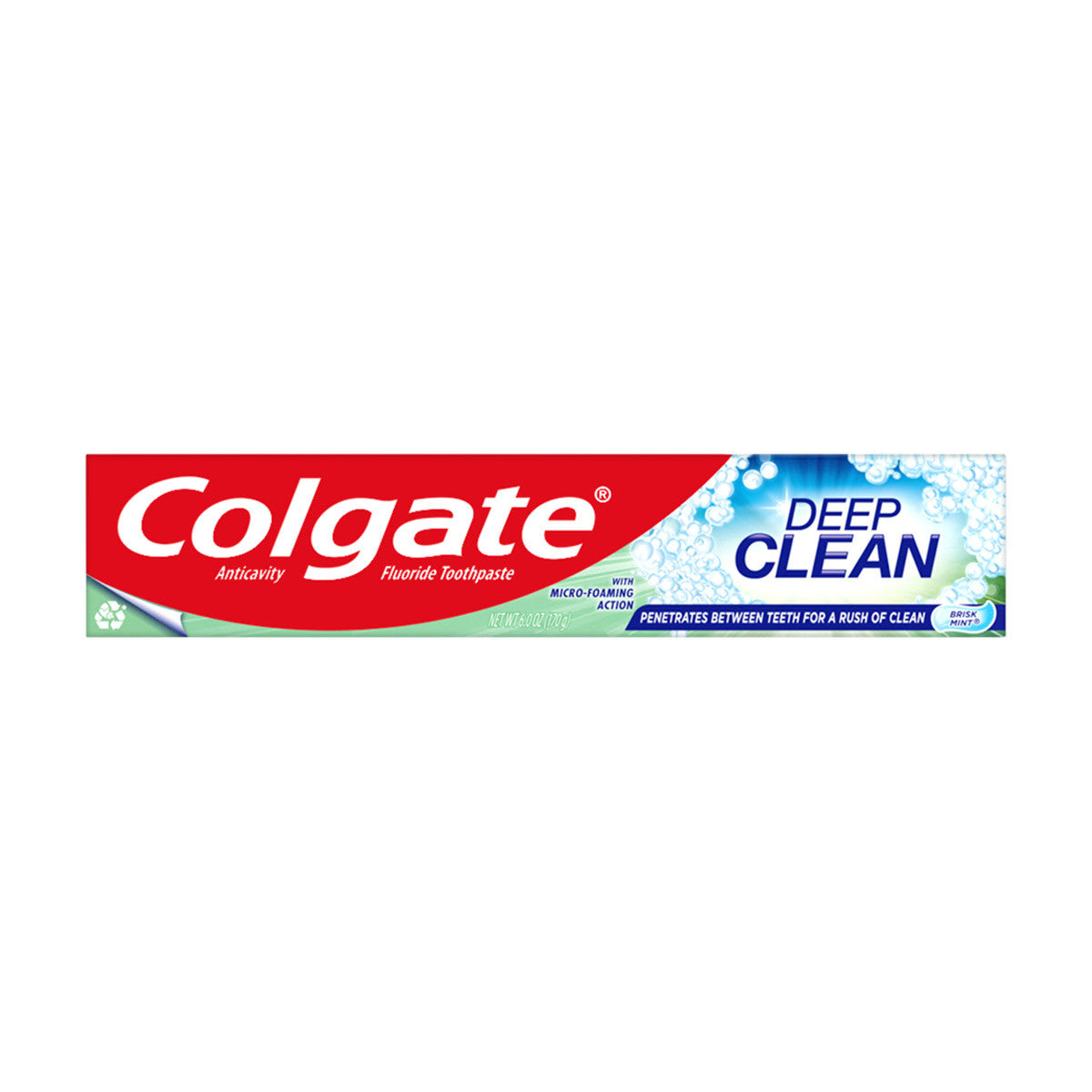 Colgate Deep Clean Whitening Toothpaste, Brisk Mint, 6 oz