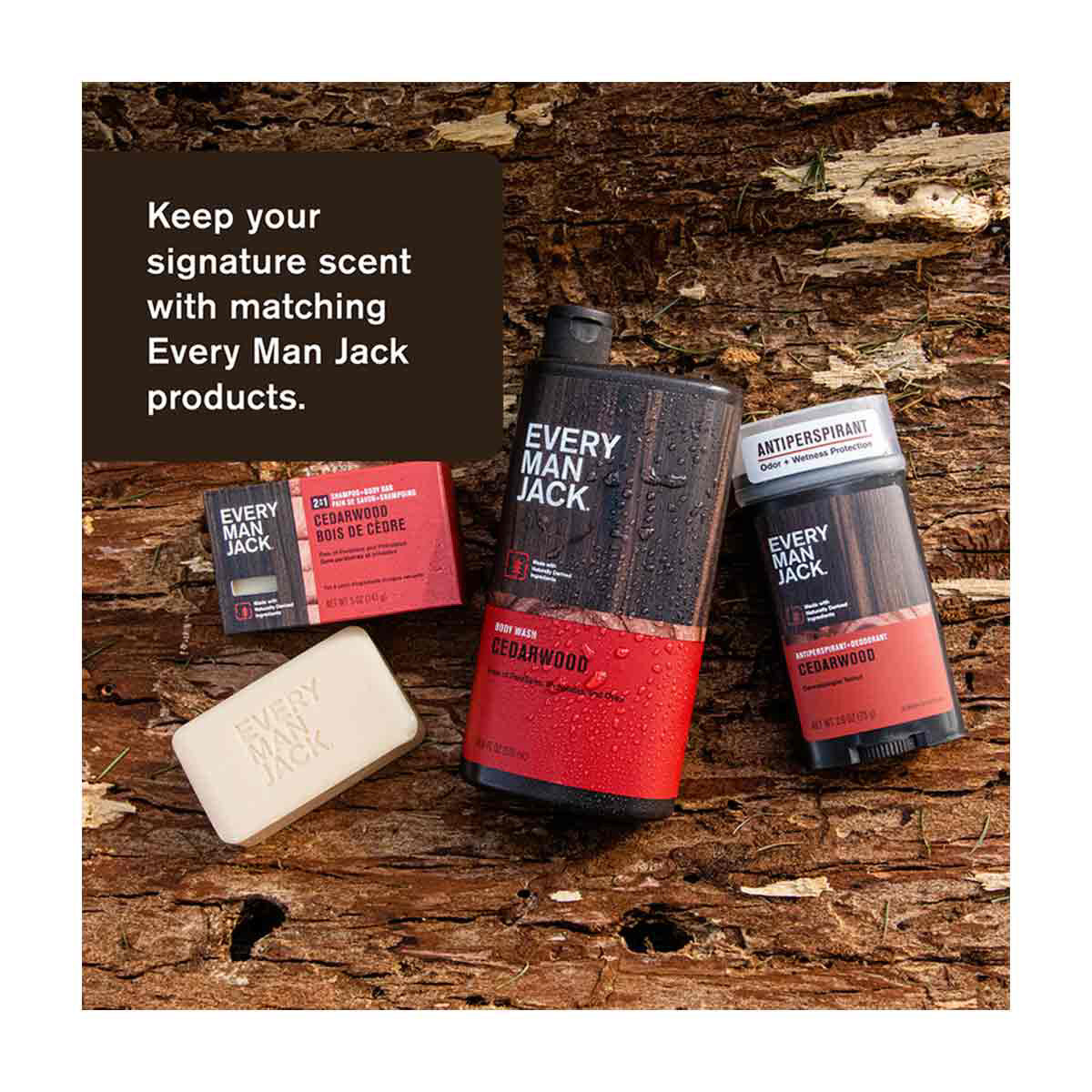 Every Man Jack Cedarwood Hydrating Body Wash, 13.5 oz