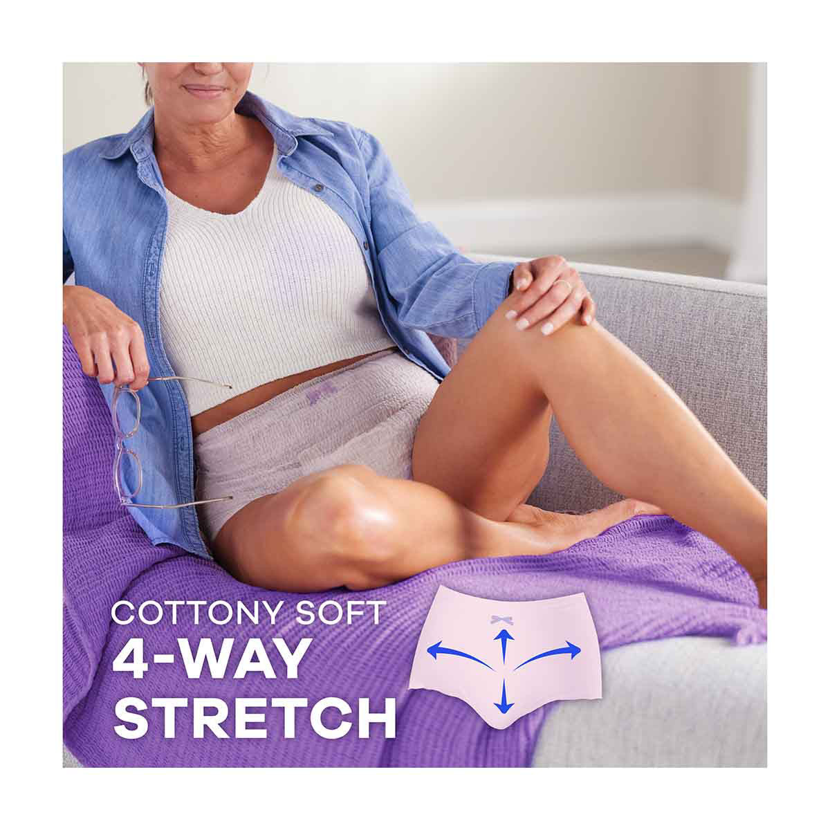 Always Discreet Adult Incontinence Underwear for Women and Postpartum Underwear, XXL, Up to 100% Bladder Leak Protection, 13 CT