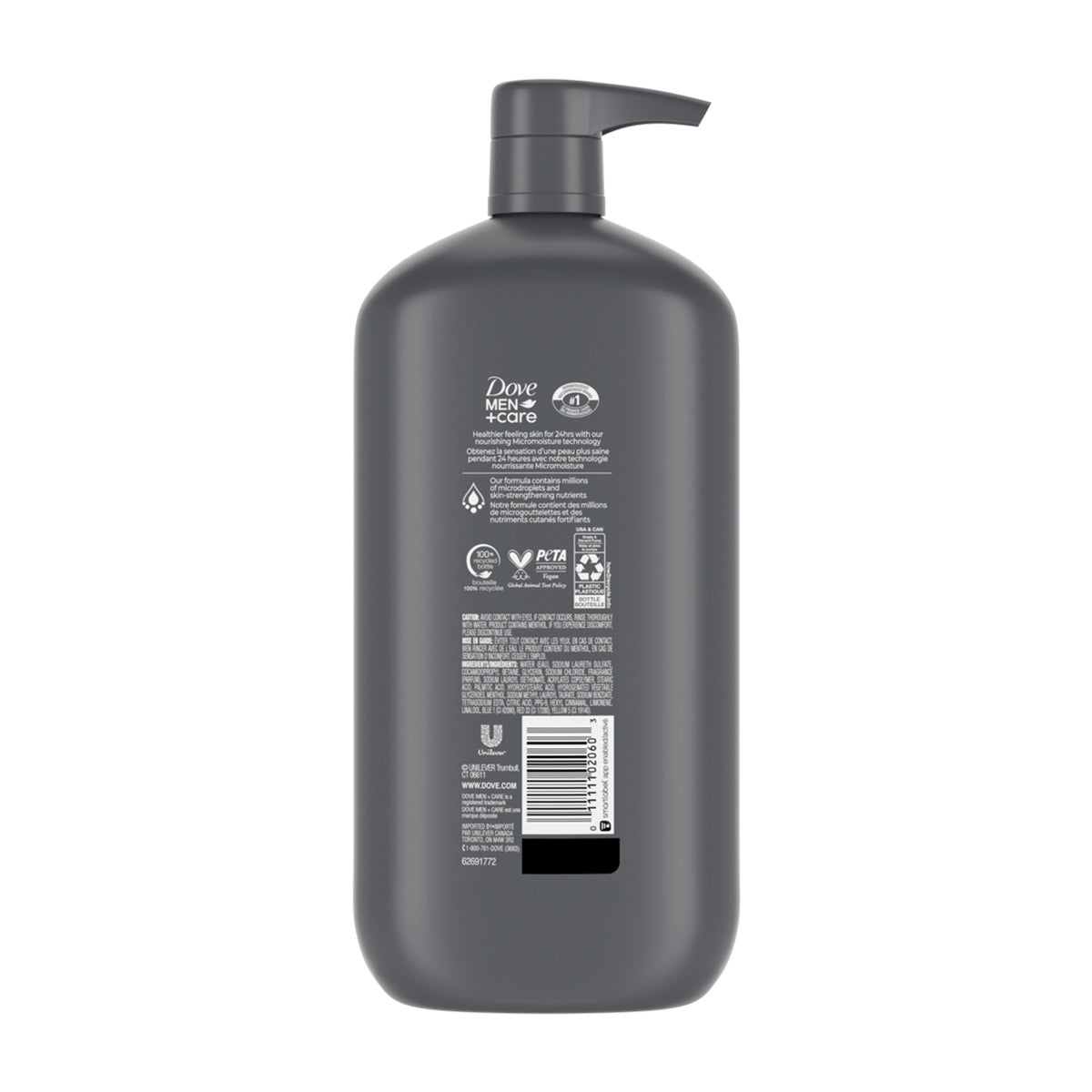 Dove Men+Care Extra Fresh Body and Face Wash, 30 oz, 1 ct