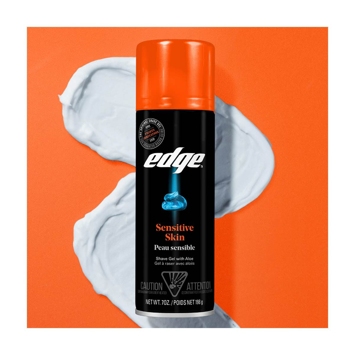 Edge Sensitive Skin Shave Gel with Aloe Twin Pack, 7 oz, 2 ct