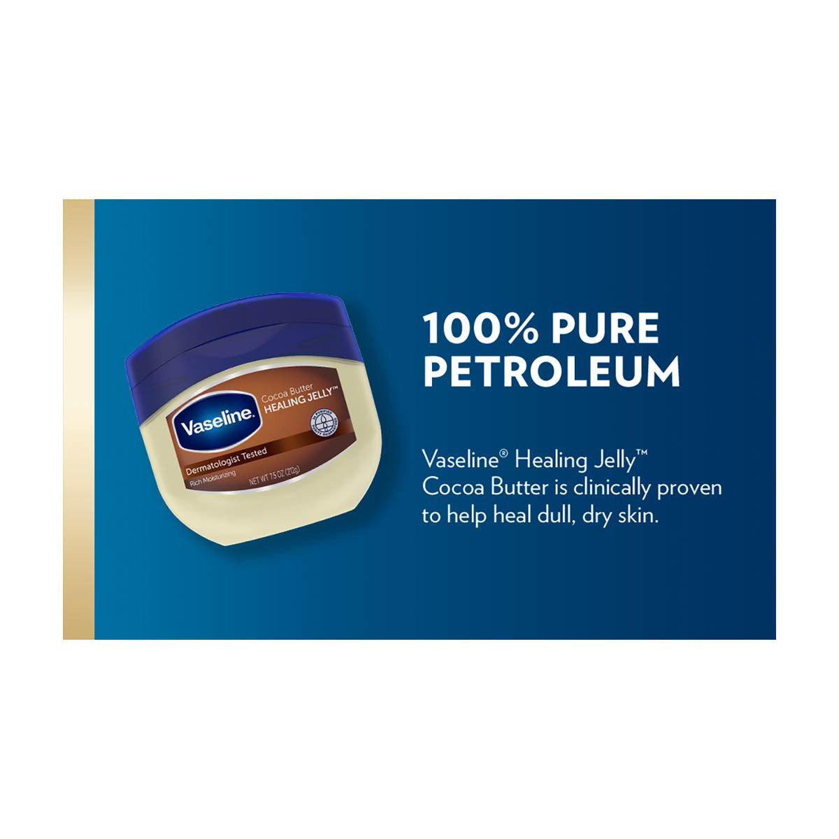 Vaseline Petroleum Jelly Cocoa Butter, 7.5 oz