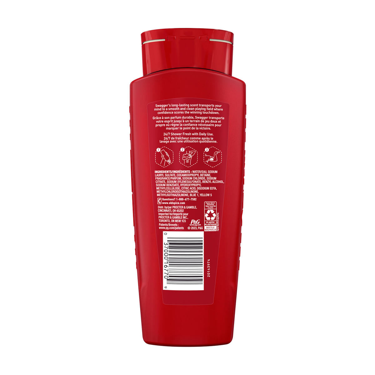 Old Spice Men's Body Wash, Swagger Scent of Confidence, 473 ml (16 fl oz)