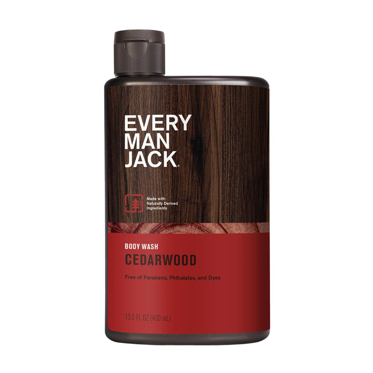Every Man Jack Cedarwood Hydrating Body Wash, 13.5 oz