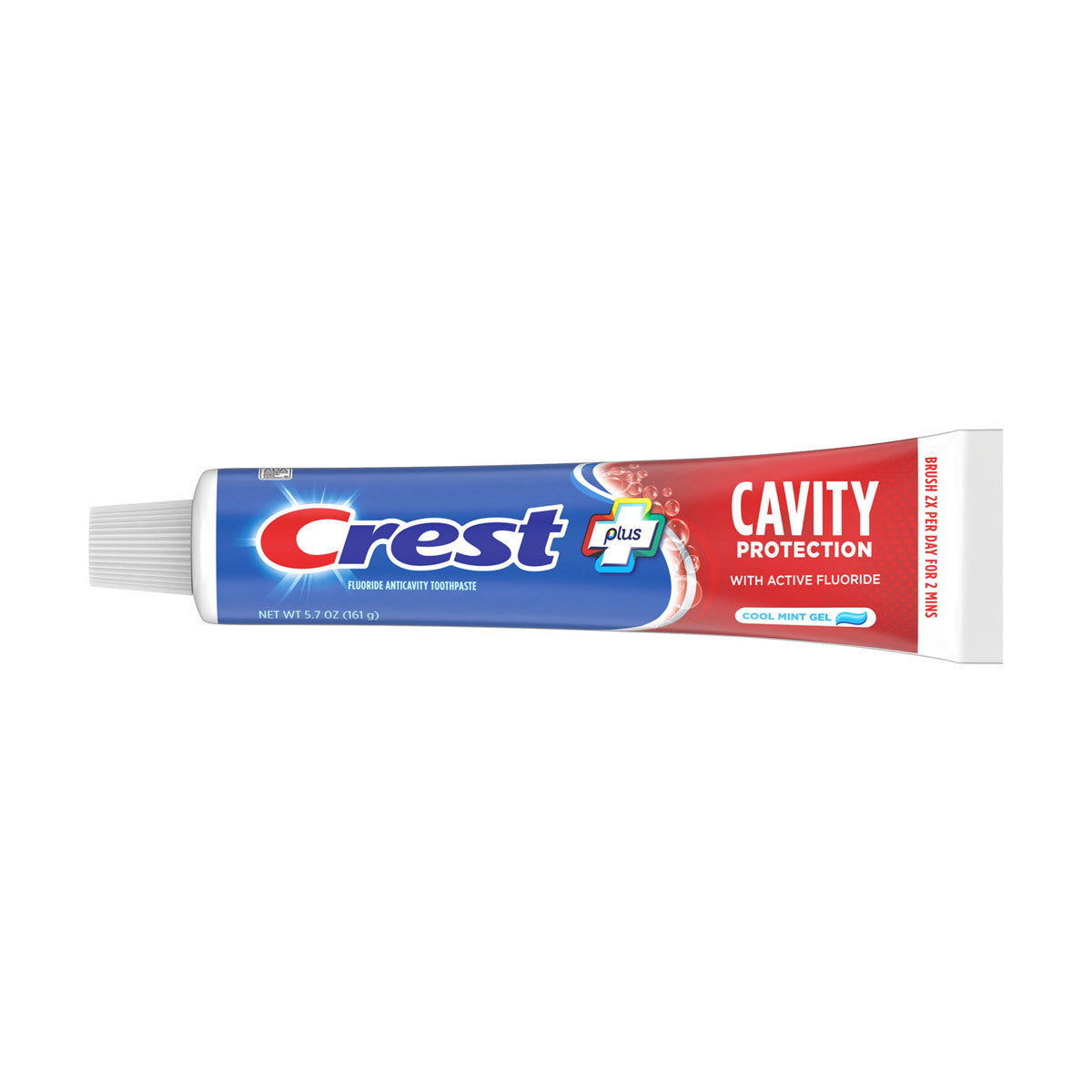 Crest Plus Cavity Protection Toothpaste Gel, Cool Mint, 5.7 oz