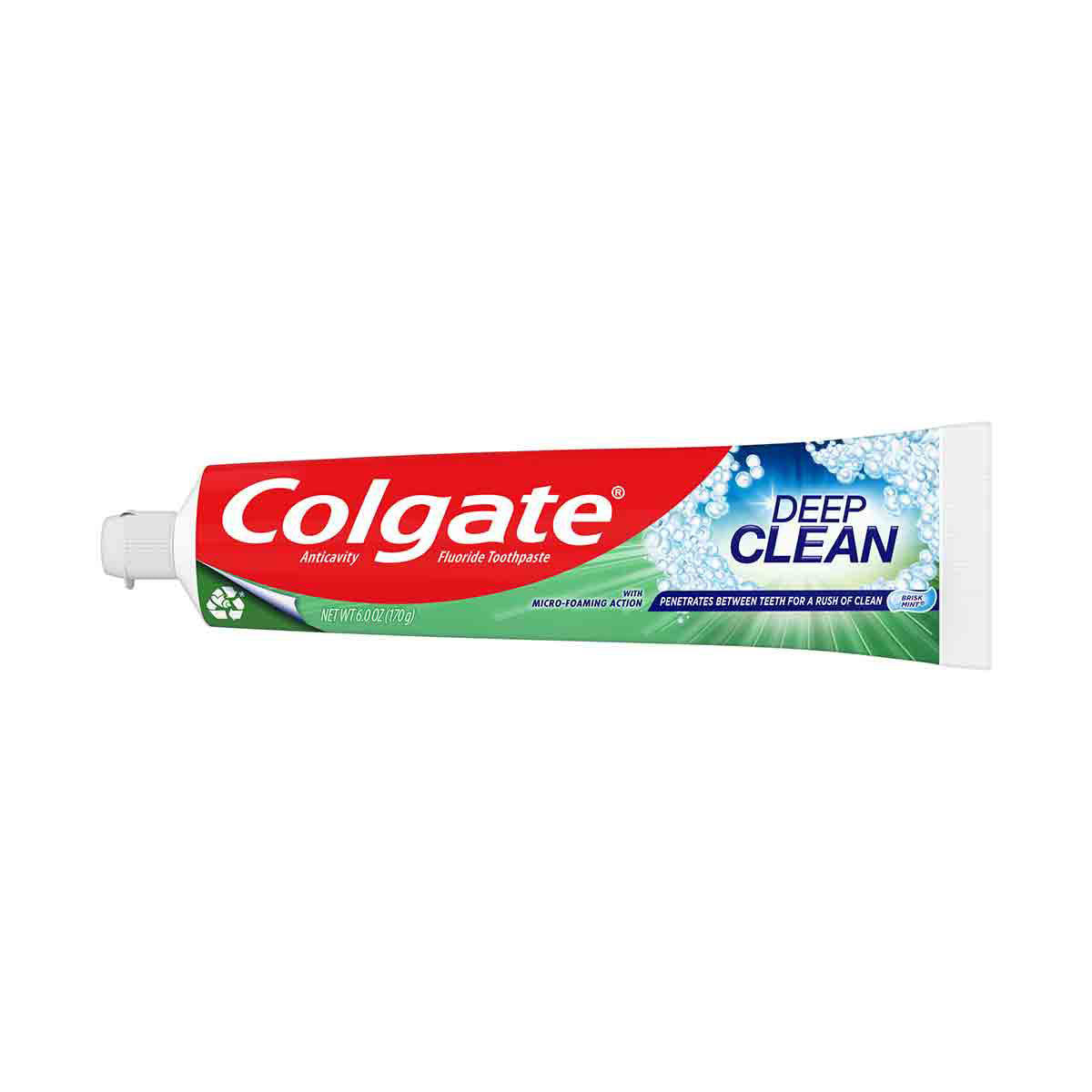 Colgate Deep Clean Whitening Toothpaste, Brisk Mint, 6 oz