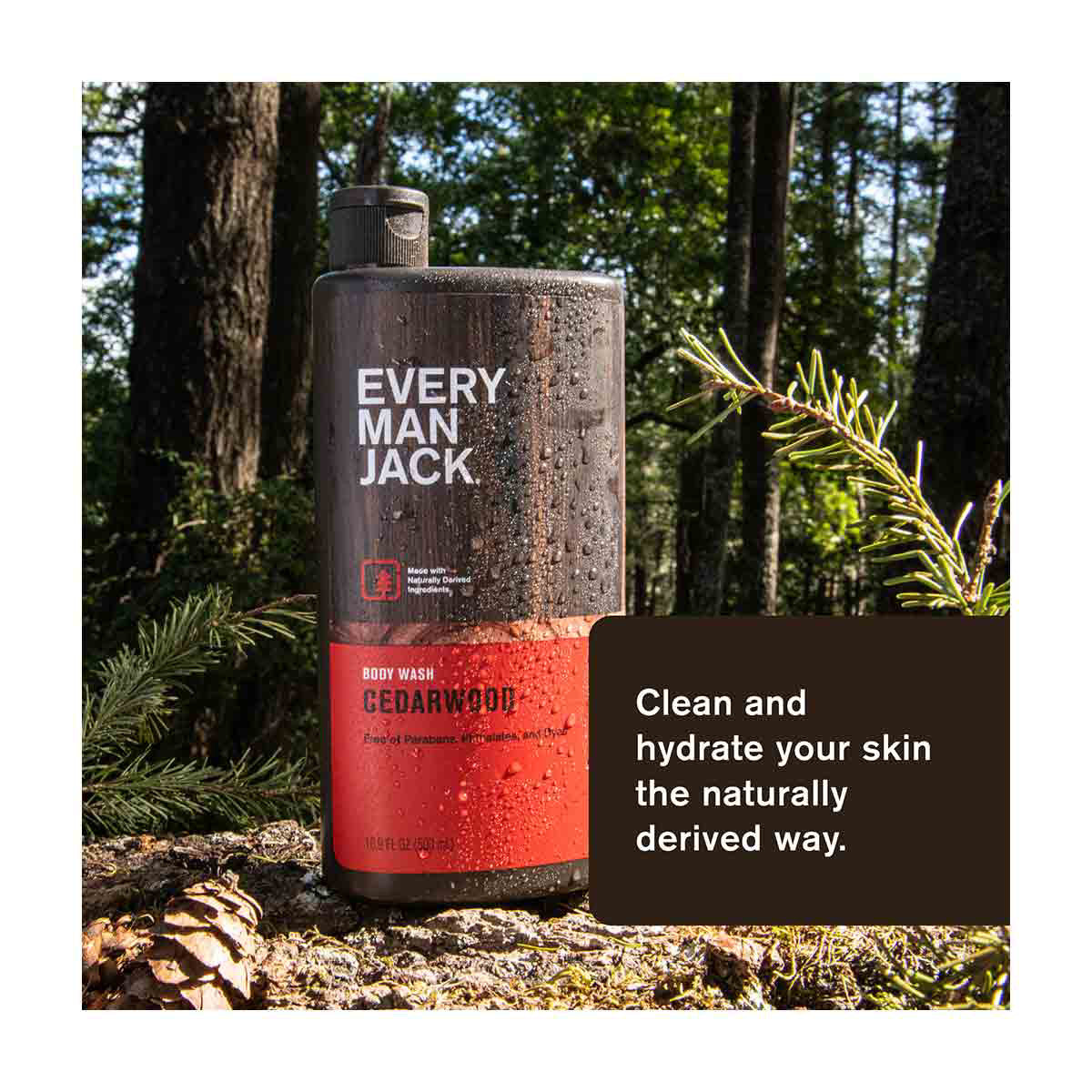 Every Man Jack Cedarwood Hydrating Body Wash, 13.5 oz