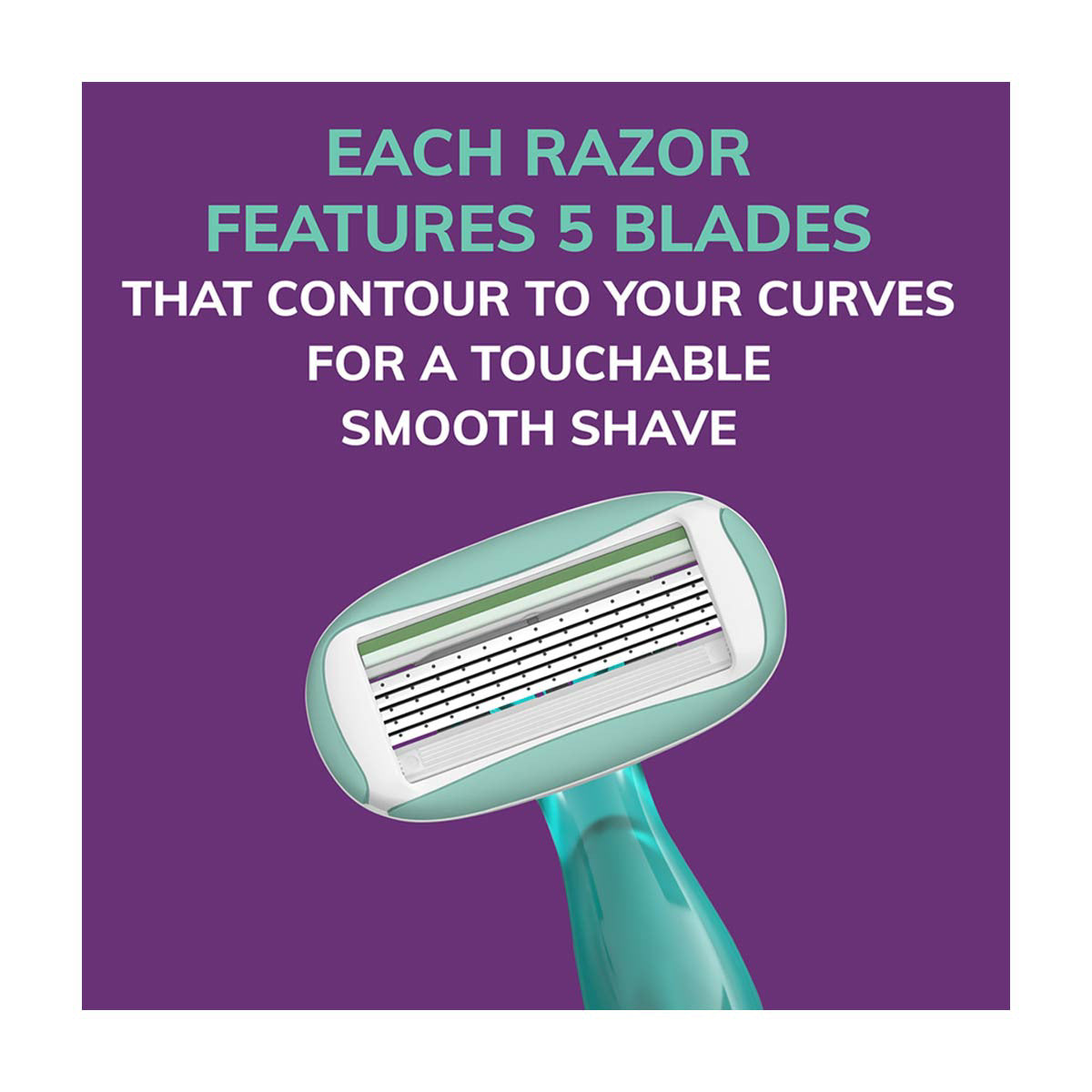 BIC Soleil Sensitive Advanced Women's Disposable 5 Blades Razors, 2 ct