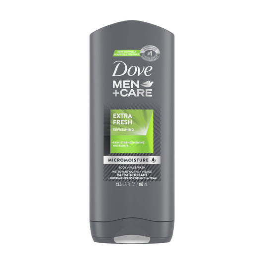 Dove Men+Care Refreshing Extra Fresh Body and Face Wash, 13.5 oz
