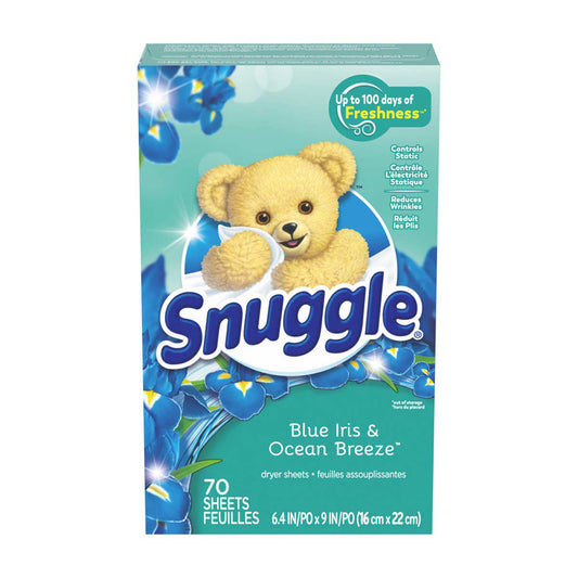 Snuggle Blue Iris & Ocean Breeze Dryer Sheets, 70 ct