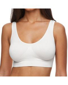Zone Pro Comfy Bra Seamless White 2X
