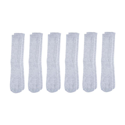 Zone Pro Men's Half Cushion Tube Socks, Shoe Size 6-12, Gray, 6 pk