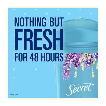 Secret Fresh Clear Gel Deodorant for Women, Lavender, 2.6 oz each, Pack of 2