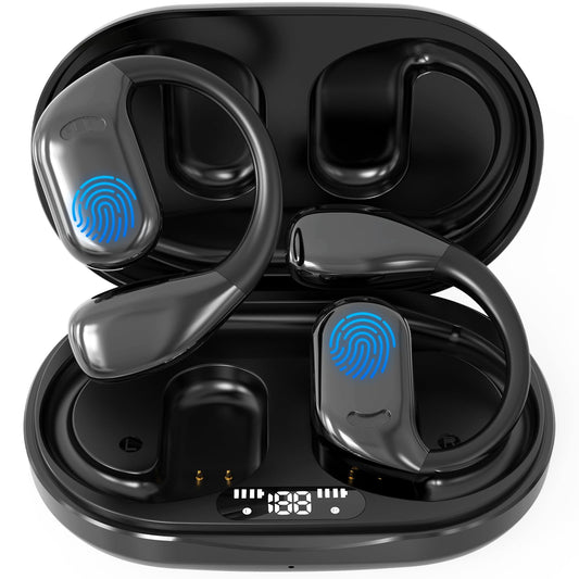 Uear 2025 Translation Earbuds Real Tme, 3-in-1 OWS Translation Earbuds 144 Languages & Accents (Bright Black)