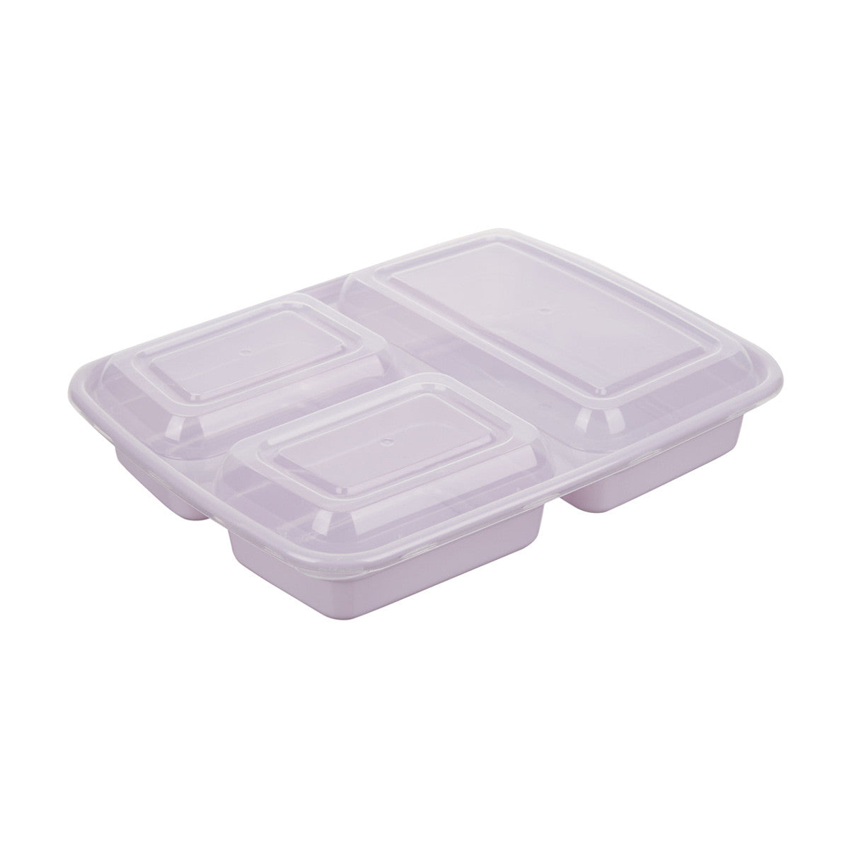 TrueLiving Meal Prep Divided Rectangular Food Containers, 5 pk, Assorted