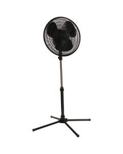 Comfort Zone 16" Oscillating Pedestal Fan - Black, 1 ct