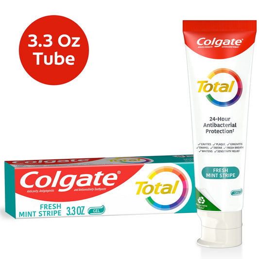 Colgate Total Active Prevention Fresh Mint Toothpaste, 3.3 oz