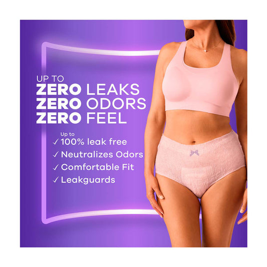 Always Discreet Adult Incontinence Underwear for Women and Postpartum Underwear, XXL, Up to 100% Bladder Leak Protection, 13 CT