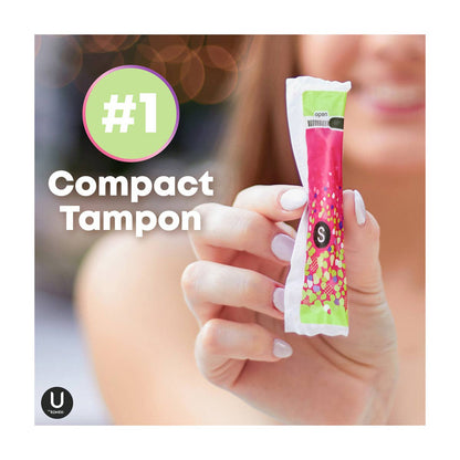 U by Kotex Click Compact Tampons, Super, Unscented, 16 ct