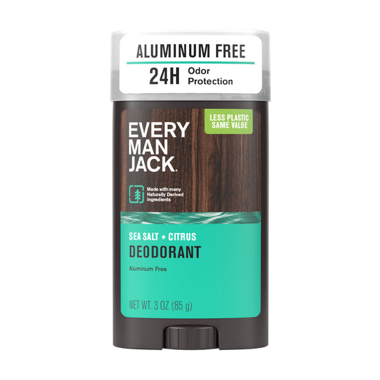 Every Man Jack Sea Salt + Citrus Aluminum-Free Deodorant, 3 oz