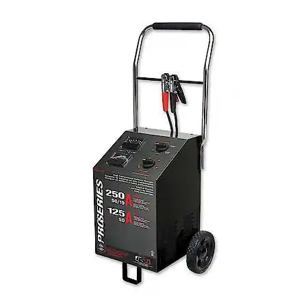 10/50/125/250 Amp 6/12-Volt Manual ProSeries Wheel Charger with Engine Start